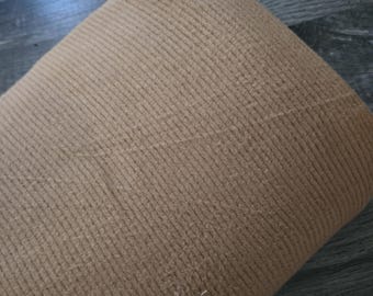 Ribbed sweater knit, sweater knit fabric by the yard, sweater knit, rib knit, golden brown