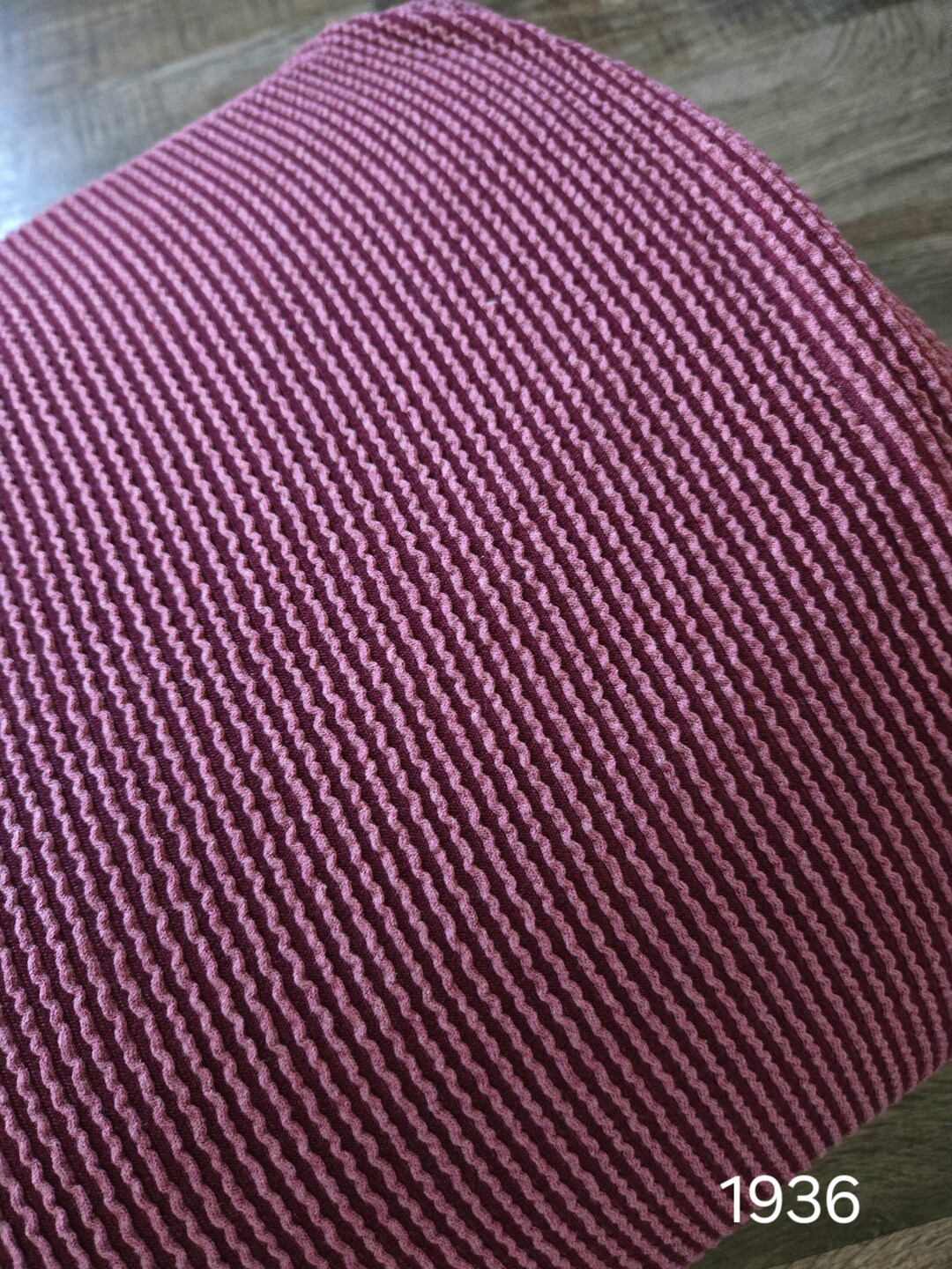 Ribbed Jacquard Knit, Fabric by the Yard, Rib Knit, Dark Raspberry ...