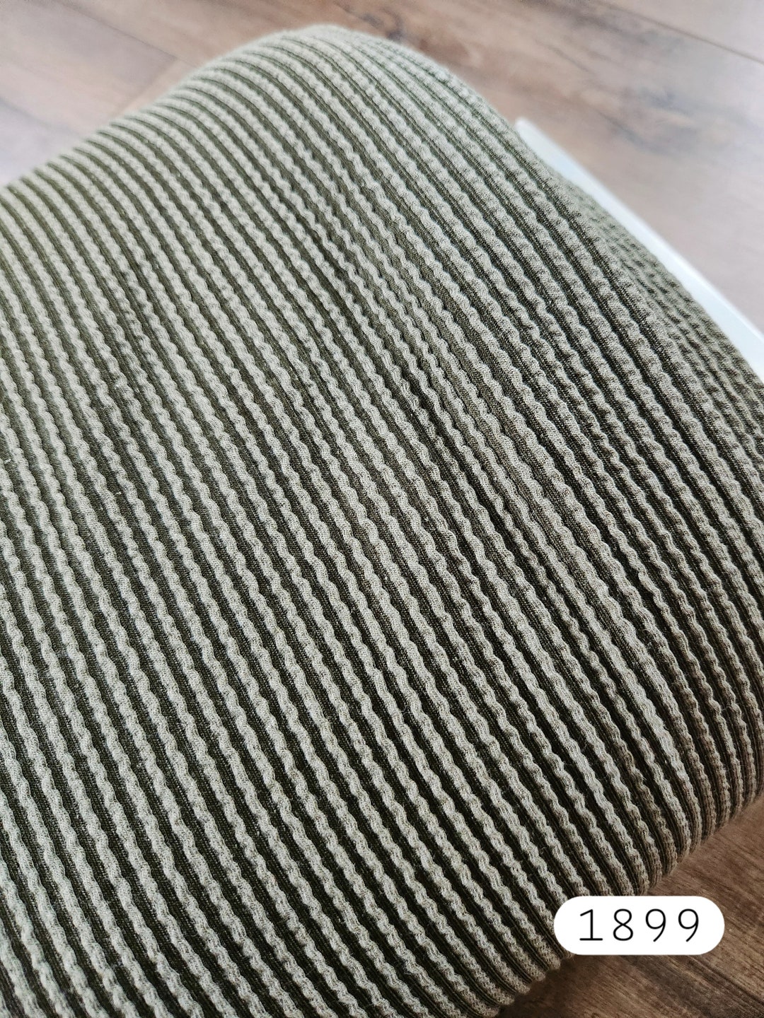 Variegated Ribbed Knit, Fabric by the Yard, Floral, Rib Knit, Olive ...