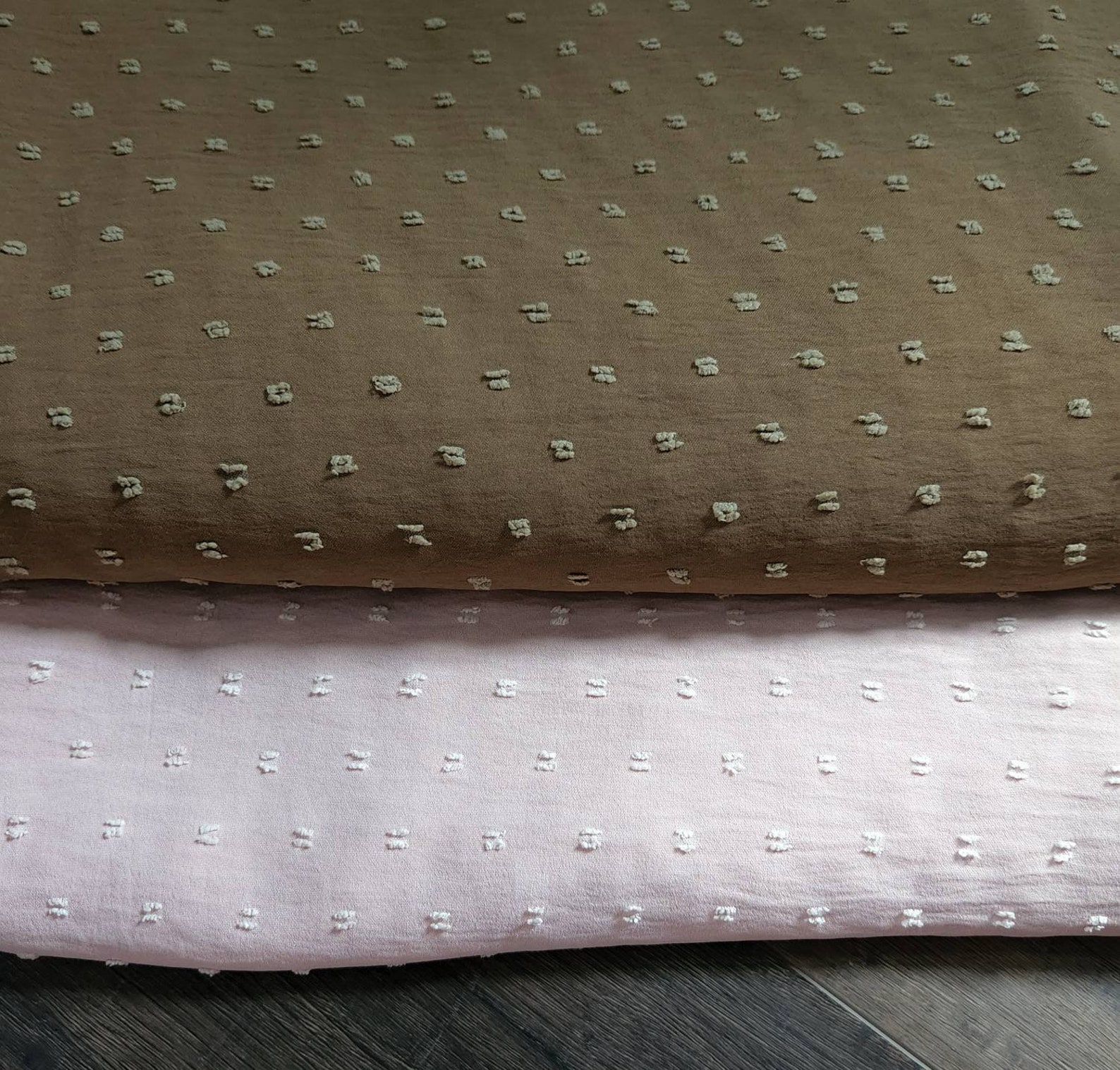 Textured Swiss Dot Fabric by the Yard Poly Fabric by the Etsy