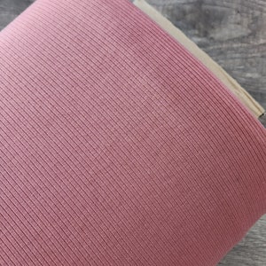 Ribbed knit, fabric by the yard, rib knit, solid rust red #1683