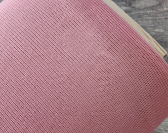 Ribbed knit, fabric by the yard, rib knit, solid rust red #1683