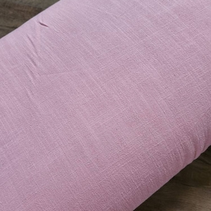 Linen blend fabric by the yard, pink #L017