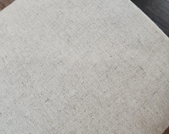 Linen/ cotton blend fabric by the yard, solid light natural #L045
