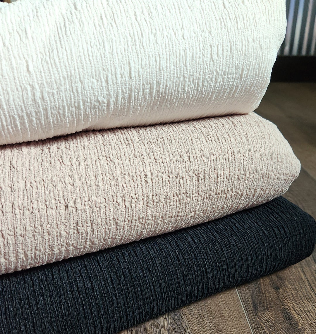 Textured Knit Fabric by the Yard, Knit Fabric by the Yard, 58 Wide