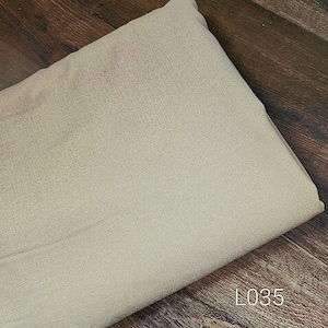 Linen blend fabric by the yard, tan #L035