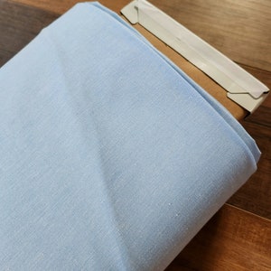 Cotton/spandex blend fabric by the yard, solid sky blue #1807