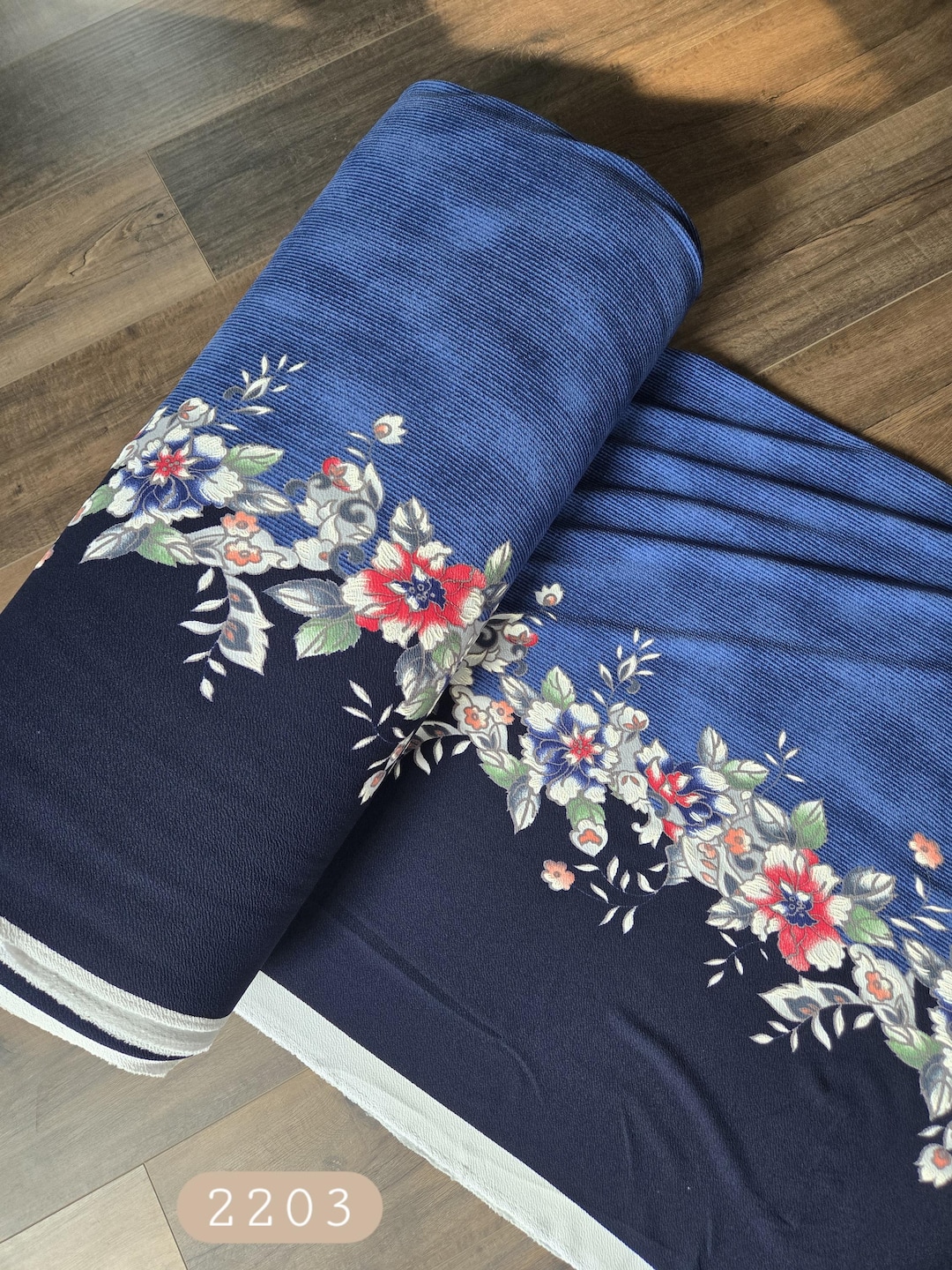 Liverpool Knit, Liverpool Fabric by the Yard, Knit Fabric, Navy With ...