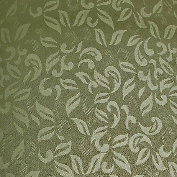 Poly/spandex knit fabric, embossed, 60" wide, olive green solid knit fabric #292