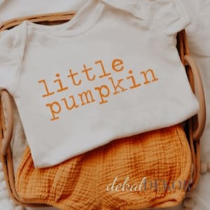 Little Pumpkin Newborn Onesie® | Fall onesie® | Halloween onesie® | Baby Announcement Onesie® | Fall outfit | Halloween outfit | Baby Shower