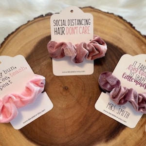 Cadeau d’enseignant, Cadeau d’enseignant de Noël, Carte de scrunchie, Scrunchie d’enseignant, Cadeau personnalisé, Rembourrage de bas, Cadeau de remerciement, Scrunchie de cheveux