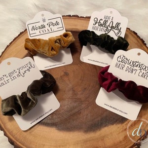Stocking Stuffer, per donne, Scrunchie natalizio, Biglietto Scrunchie, adolescente, Regalo per insegnanti, Regalo di Natale divertente, Regalo personalizzato, biglietto personalizzato