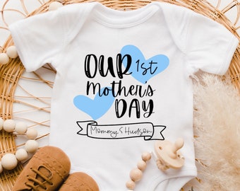 First Mothers Day Onesie®, Baby Boys Mothers Day Onesie®, Boys Mothers Day bodysuit, Mothers Day Onesie® for Boys, Baby Mothers Day