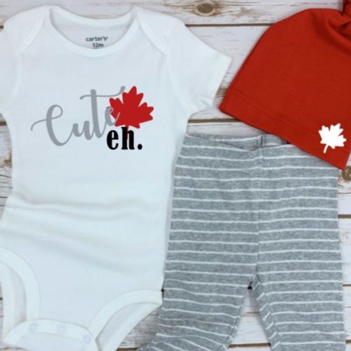 Canada Day Outfit Cute Eh Onesie® Gender Neutral Outfit Etsy Canada