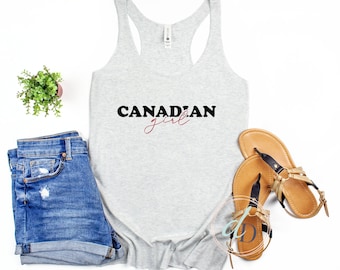 Canadian Girl Tank Top, Canada Day Tank, Women's tank top, Canada Day shirt, Canadian Shirt, Canada Shirt