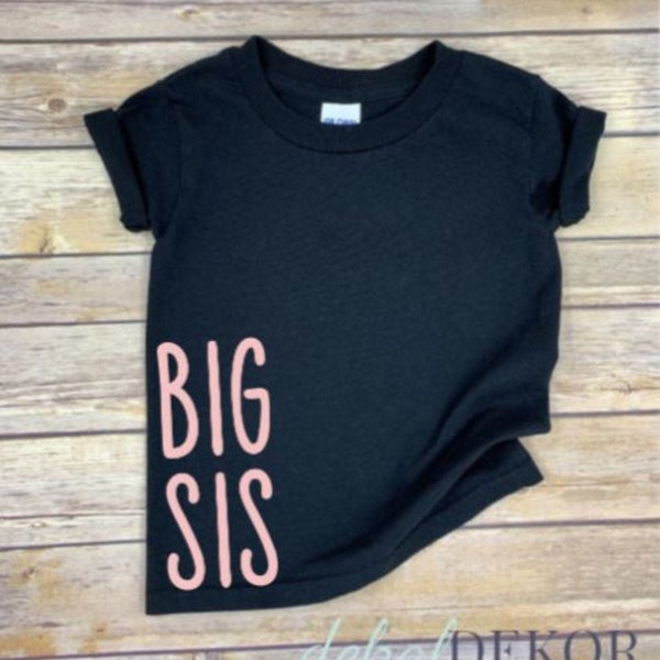 Big Sis T-Shirt | Sister shirt | Family Photo pregnancy announcement | big sister pregnancy announcement