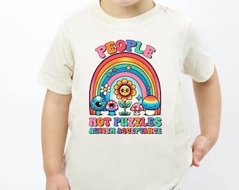 People not puzzles, autism acceptance shirt, neurodiversity, autism awareness, Inclusion matters, Celebrate Minds Of All Kinds Shirt,