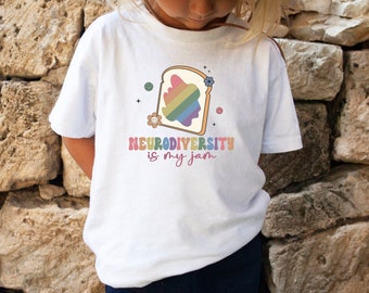 La neurodiversité, c'est ma confiture, Acceptation de l'autisme, T-shirt de sensibilisation, T-shirt neurodivergent, Neurodiversité, Soyez gentil, Style rétro, TDAH