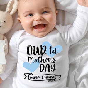 Erster Muttertag Onesie®, Baby-Jungen Muttertag Body®, Jungen Muttertag Body, Muttertag Onesie® für Jungen, Baby Muttertag