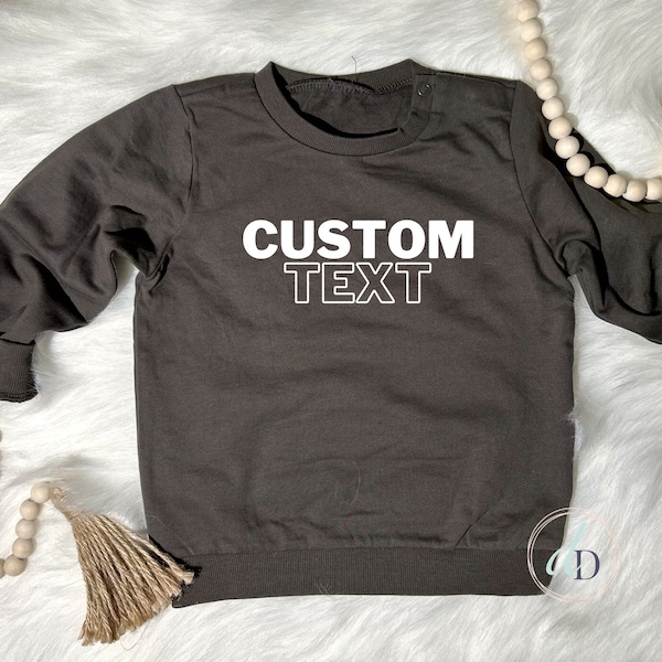 Toddler Sweater, custom  baby crewneck, Infant sweater, personalized shirt, custom gift, name shirt