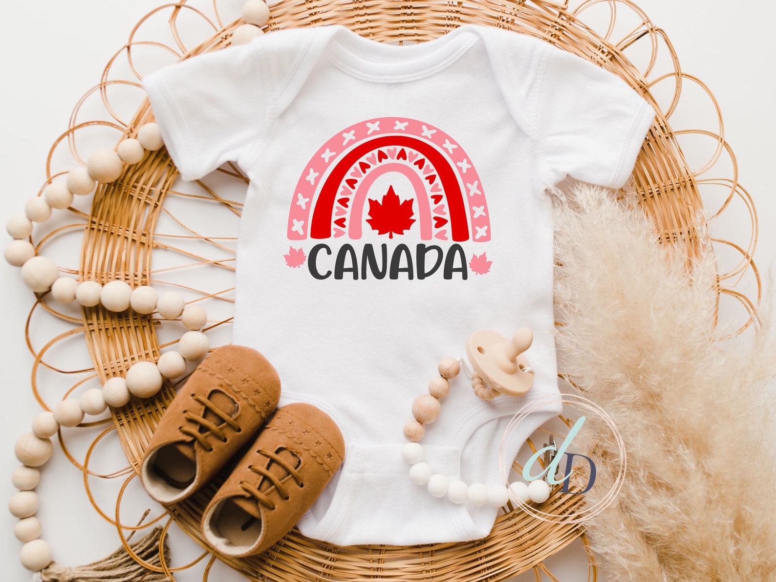 Canada Day Onesie® Rainbow Onesie® Canadian Baby Onesie® Etsy