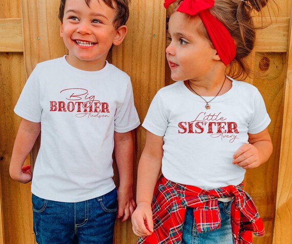 Big brother little sister t shirts clearance
