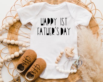 Happy 1st Father's Day Onesie®, Baby/ Toddler Father's Day Onesie®, Father's Day bodysuit, Father's Day Onesie®, Gender neutral, gift