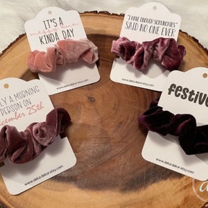 Stocking Stuffer, per donna, Christmas Scrunchie, Scrunchie Card, Festive AF, Funny Christmas gift, Regalo personalizzato, Christmas Eve Box