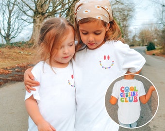 Cool Cousins Club Shirt, New to the Cousin Club, Cousin Shirt, Cousin Crew Kids Shirt, Retro Style Toddler Tee, Baby Cousin Onesie®