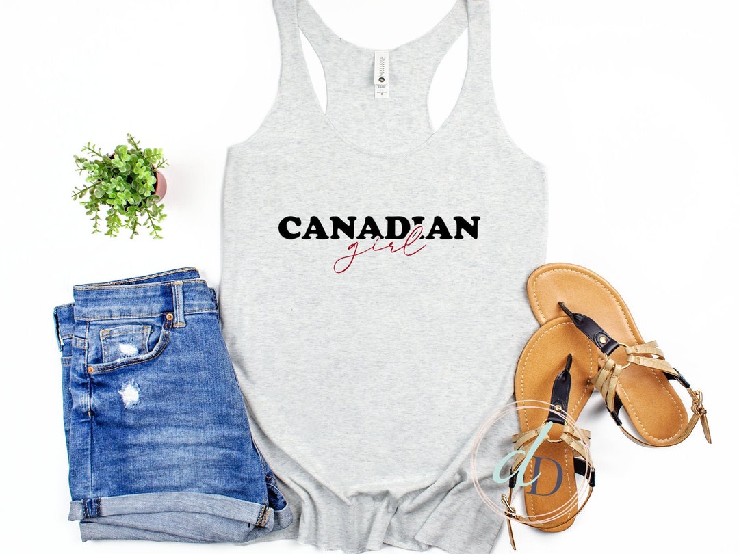 Canadian Girl Tank Top, Canada Day Tank, Women's Tank Top, Canada Day