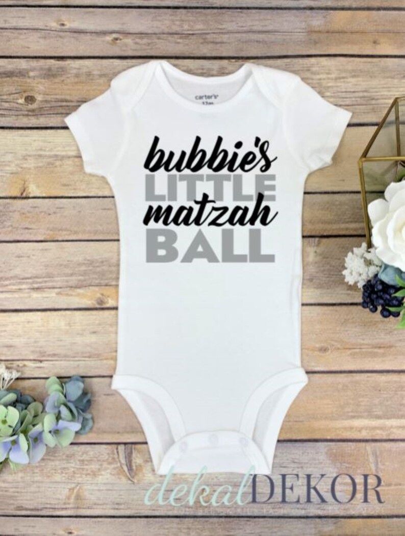 Bubbie funny Onesie\u00ae Bubbe baby shower gift bubby Onesie\u00ae gift for grand baby gift from bubbe Bubbie/'s little matzah ball
