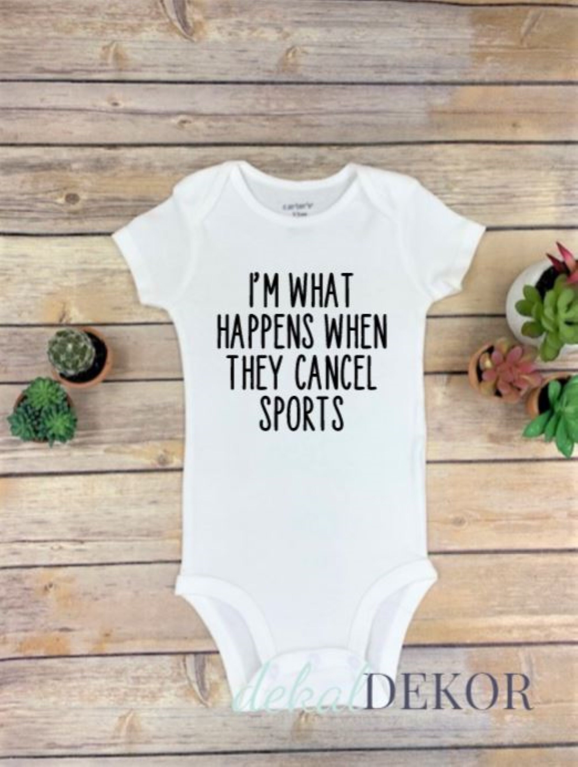Quarantine Baby Announcement Onesie® | Cancelled sports baby | pregna…