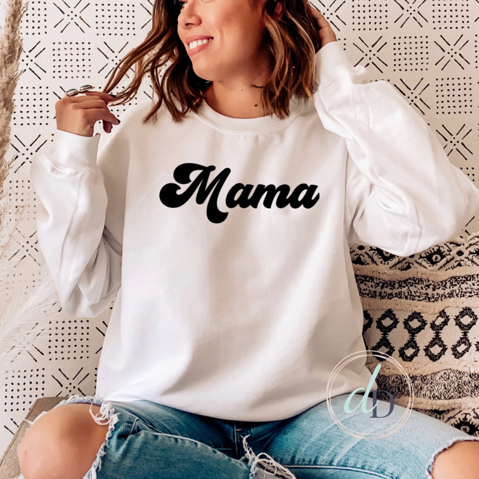 Mama Adult Unisex Sweatshirt Mom Crewneck Sweater Gift for | Etsy