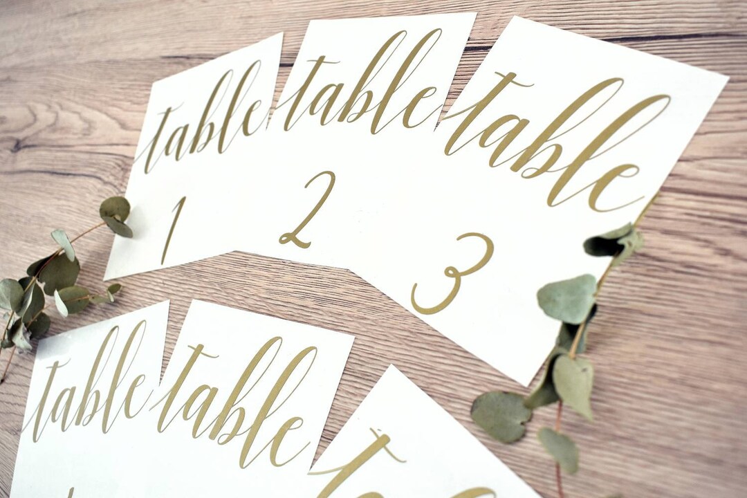 Table Number Stickers to Personalize Decoration Wedding Baptism Birthday Event Etsy