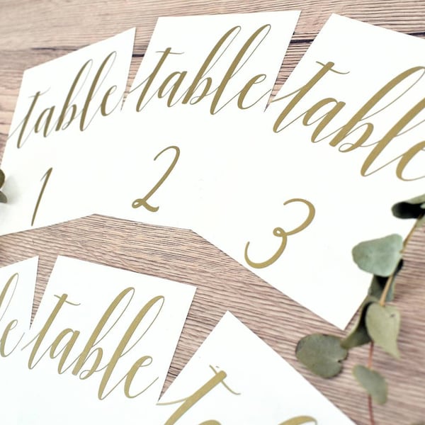 Numéro de table - Stickers à personnaliser - Décoration - Mariage - Baptême - Anniversaire - Evènement