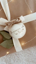 Christmas ball - Customizable - Stained glass Christmas ball - Decoration - Child - Family - Gift