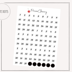 Small Date Dots || Deco