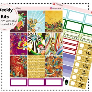 Colorful Swirls Weekly Kit