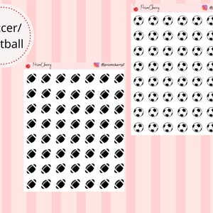 Soccer Ball || Football || Sports Icon Sticker || Minimal Planner Sticker || Functional Planner Sticker