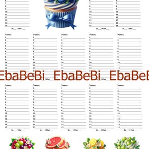 CONJUNTO DE 2 15 Linhas Bingo Carta Bingo Caderno Página | Com 13 Jogos Adultos Imprimíveis Space Cupcakes