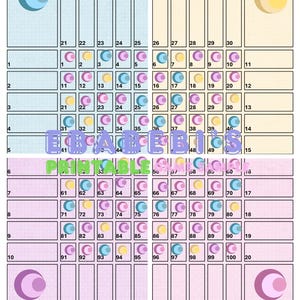 Pink Purple Dots 40 Players Printable Bingo Boards - Straight Mixed 100 Ball 40 Line Grid Instant Download