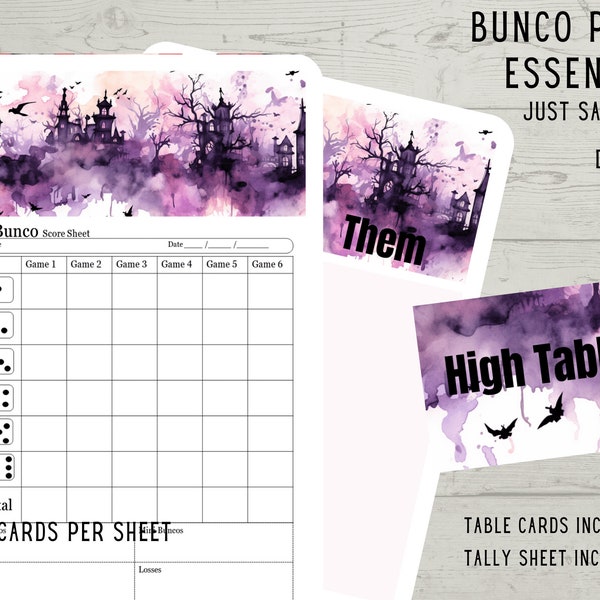 Beach Summer Travel Ocean Sea Life Palm Trees Printable Bunco Score ...