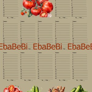 15 Line Bingo Letter Bingo Notebook Page | With 13 Printable Adult Games Space Tomatoes Gardening Bread