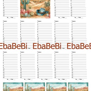 Cuaderno de Bingo de 15 Líneas con Letras y 13 Juegos Imprimibles para Adultos: Espacio, Oeste, Vaquero, Desierto, Cactus, Cielo Azul