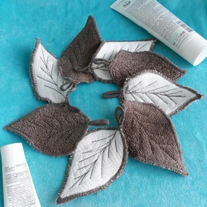 Toallitas faciales de felpa orgánica: discos desmaquillantes reutilizables Eco Luxe Skincare (juego de 8)