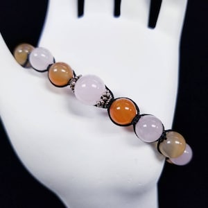 Rose Quartz & Carnelian Bracelet