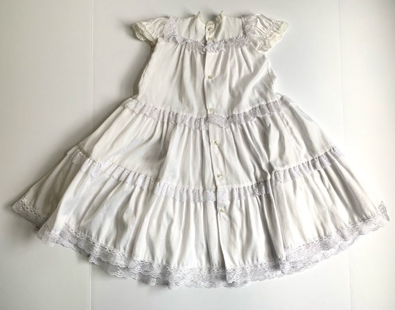 Vintage White and Cream Bryan Christening Gown wi… - image 3