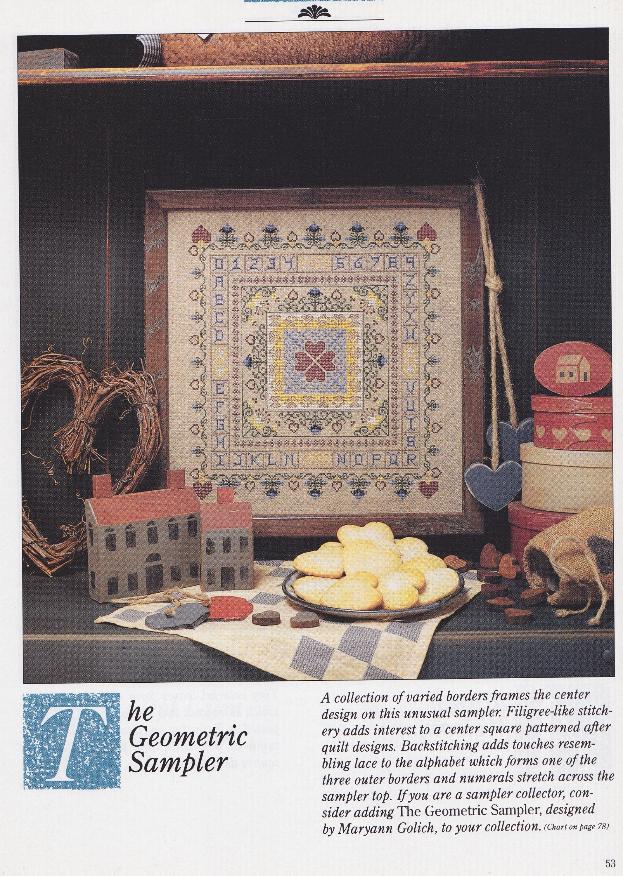 Just Cross Stitch October 1989 Magazine Etsy
