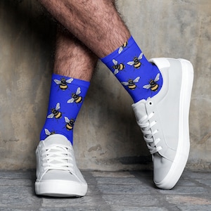 Queen Bee | Cute Socks | Funny Socks | Groomsmen Socks | Cool Socks | Fun Socks | Colorful Socks | Quirky Socks | Sublimation Socks