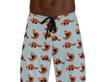 Pajama Pants | Harem Pants | Red Panda | Lounge Wear | Lounge Pants | Wide Leg Pants | Baggy Pants | Sweat Pants | Men's Pajama Pants